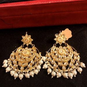 Long kundan Chand bali